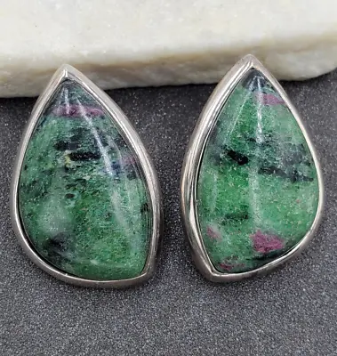 Jay King Mine Finds DTR Ruby Zoisite 925 Sterling Silver Earrings VIDEO • $79.99