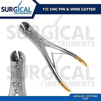 T/C Pin & Wire Cutter Orthopedic Surgical 8.5  Angled Curved German Grade • $38.99