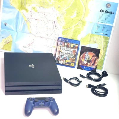 $429 • Buy Sony Playstation 4 PS4 PRO W/Wireless Controller & Gran Theft Auto 5 Video Game