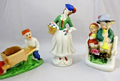 Figurines Vintage Made In Occupied Japan Hand Painted Lot Of 2 + 1 Japan Made • $24.90