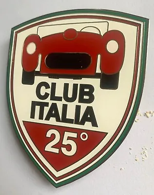 Club Italia 25 Years Badge Car Badge Enamled Metal Badge Mg Jaguar Triumph Vw Au • $45