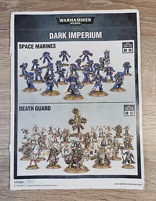 Games Workshop Warhammer 40000 Dark Imperium Assembly Instructions Booklet • £13.45