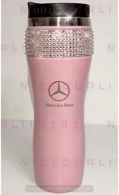 Mercedes Benz (Pink) Stainless Steel Thermal Mug Tumbler Cup Travel 14oz • $34.99