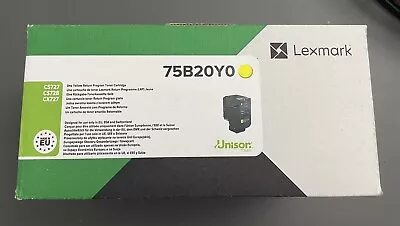 Lexmark Return Programme 10K Toner Cartridge Yellow 75B20Y0 • £125