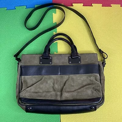 Rag & Bone Moss And Olive Suede Medium Pilot Crossbody Satchel Bag MSRP $895 • £175.97