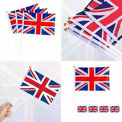 Union Jack Flags 10 20 30 Waving Hand Event Party Royal King Charles Coronation • £2.65