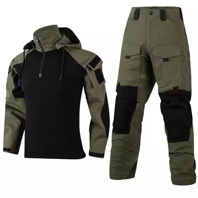 Men's Army Military Tactical Combat Shirt Pants SWAT Camo Waterproof BDU Uniform • $94.99