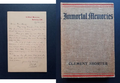 £90 • Buy W E Henley Handwritten Letter To Clement Shorter & 1st Edition Book.