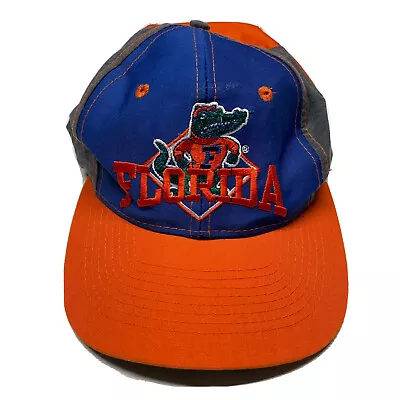 Vintage 90s Florida Gators Snapback Hat Cap Blue Orange College Sports Hipster • $18.99