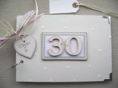 PERSONALISED 30th  Birthday ...A5  SIZE PINK PHOTO ALBUM/SCRAPBOOK/MEMORY BOOK. • £13.99