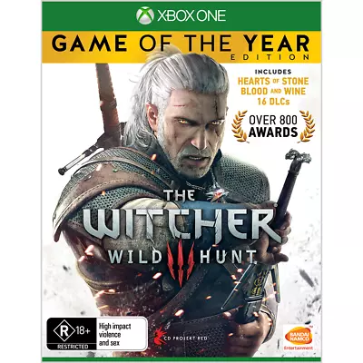 The Witcher 3: Wild Hunt Game Of The Year Edition (Xbox) New Unsealed All DLCs • $39.95