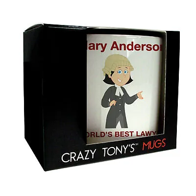 Personalised Lawyer Graduation Gifts Boxed Female Lawyer Mug By Crazy Tony's   • £11.94