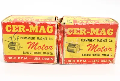 Vintage Cer-Mag No. 14 (FA-15) DC Motor For A Model Boat (Lot Of 2) • $15.99