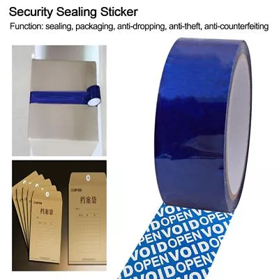 Void Tamper Proof Security Sealing Sticker Anti-Fake Label Adhesive Tape • £7.10