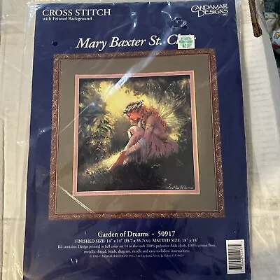 Candamar Garden Dreams Embellished Cross Stitch Kit Mary Baxter St Clair 14x14 • $14.44