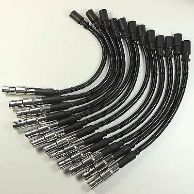 12 PCS Spark Plug Ignition Wire For Mercedes Benz C-Class E-Class ML SLK 320 350 • $26.86