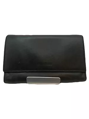 Miu Miu Fold Wallet Leather Black USED T150-10 • $14.98