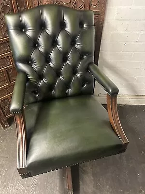 Chesterfield Gainsborough Office Chair Classic Piece Lovely Rich Colour • £325