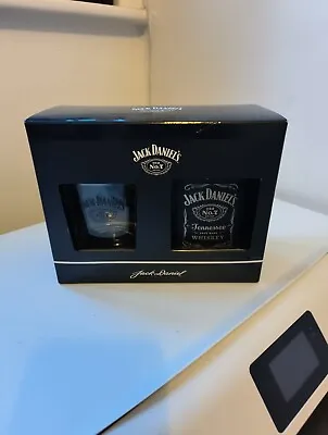 BNIB Jack Daniel's Old No.7 Whiskey Hip Flask & Tumbler Gift Set Official Brand  • £10