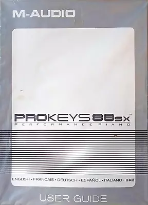 M-Audio Prokeys 88SX Performance Piano Original Owner's Manual Book New! • $34.99