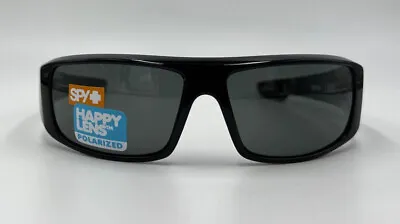 Authentic SPY+ Optic Logan (670939038864) Shiny Black Wrap Sunglasses  (25-3) • $93.50