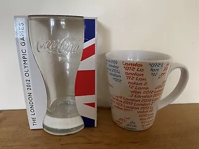 COCA COLA McDonalds London 2012 OLYMPIC Games Glass With Wristband & CADBURY Mug • £5.95