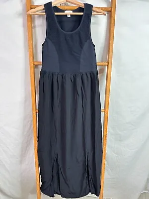 Witchery Tank Dress Womens 10 Black Sleeveless Long Relaxed Fit Maxi • $29.95
