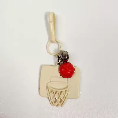 Vintage 1980s Plastic Bell Charm Basketball Ring Ball For 80s Necklace • $24.55