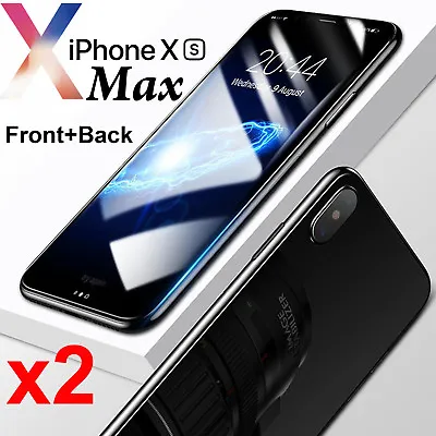 $5.50 • Buy X2 Soft 4H PET Film Screen Protector For Apple IPhone Xs MAX Front And Back