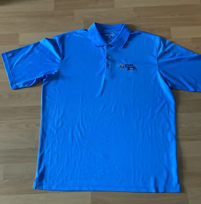 Marlins Spring Training Shirt Blue Collar 3-button Down. Jupiter FL. Sz L  NWOT • $9.59