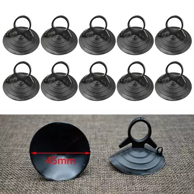 10Pcs Suction Dovetail Black Cups Car Sunshade Hook Suckers Pad Holder Strong • $3.95