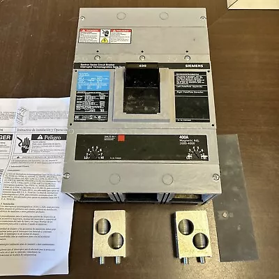 SIEMENS JXD62B400 400 Amp 600 Vac 2 Pole Circuit Breaker 2 Load Lugs And Screws • $350