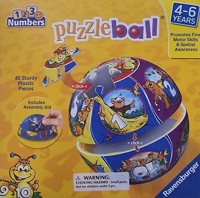 Ravensburger Junior World Globe Puzzleball 96 Piece 3D Jigsaw Puzzle • $9.87