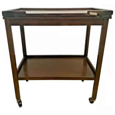 Antique Serving Table By The Chevin Trolley Server Rolling Expanding Flip Top • $696.50