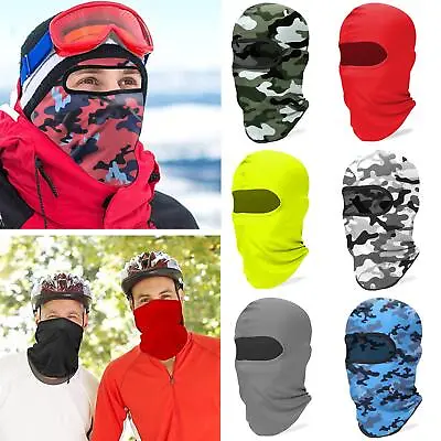 Men Womens Balaclava Full Face Mask Cycling Ski Mask Winter Warm Neck Motorbike • £3.99