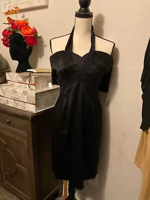Woven Black Dress Size 2 BCBG • $45