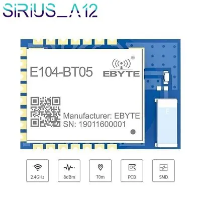 TLSR8266 Bluetooth BLE4.2 UART SMD Transceiver Low Power Wireless Module E104 • $7.46