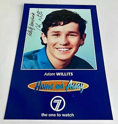 ADAM WILLITS *Steven Matheson* Signed HOME And AWAY Cast Fan Card NEW • £9.99