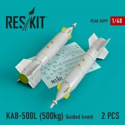 1/48 ResKit RS48-0099 KAB-500L (500kg) Bomb (2 Pcs) Su-24/30/34MiG-27/29SMT • $20