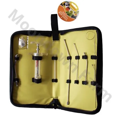 Bird Hand Feeding Rearing Kit Crop Needle Medication Tube Finches Canaries Birds • £29.49