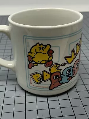 Vintage PAC-MAN Video Game Midway Arcade Coffee Mug Cup ENGLAND M1 • $19.54