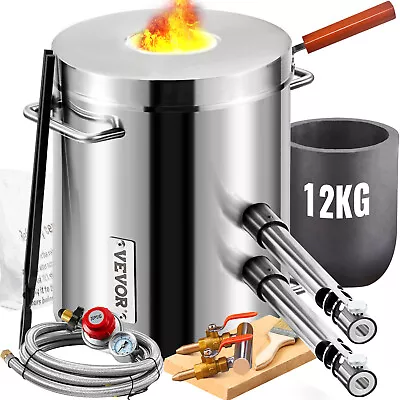£129.59 • Buy VEVOR 12KG Propane Melting Furnace Kit Melting Furnace Double Burners 2700℉