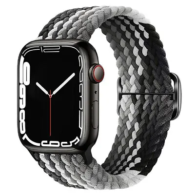 £3.83 • Buy Adjustable Solo Loop Band IWatch Strap Braided For Apple Watch 8 7 6 5 SE Ultra