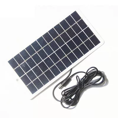 5W 12V Solar Panel Battery Outdoor Polycrystalline Solar Charging Panel DC5521 • $14.11