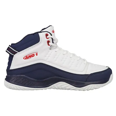 AND1 Pulse Mid 2.0 Basketball  Mens Blue White Sneakers Athletic Shoes AD90080M • $29.99