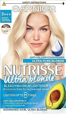 Garnier Nutrisse Ultra Blonde D+++ Bleach Maximum Lightener For All Hair Types • £8.10