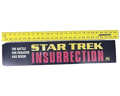 Star Trek: Insurrection 1998 25” Authentic Movie Mylar Theater Marquee Poster • $29.99