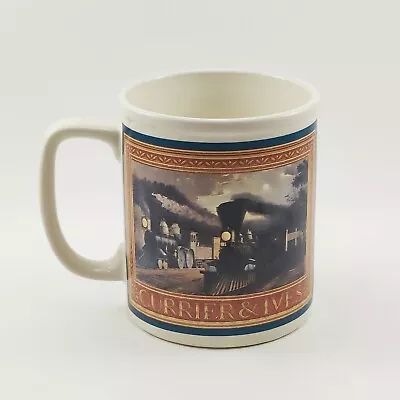 Enesco Currier & Ives Mug Train Harry T Peters Collection 1991 MCNY  • $10.99