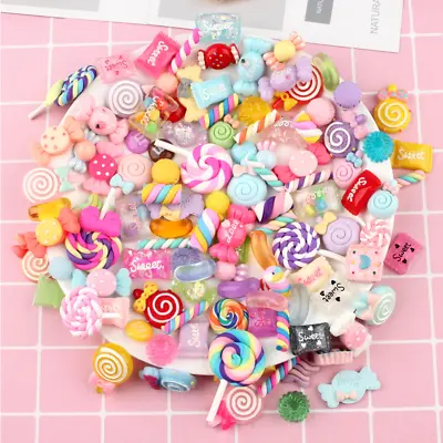 Clay Resin Sweets Hand Made Fake Sweeties Lollipops Macaroons Flumps Food • £3.99