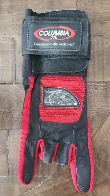 Columbia 300 Pro Wrist Right Hand Bowling Glove Black Red Adult XL • $21.95